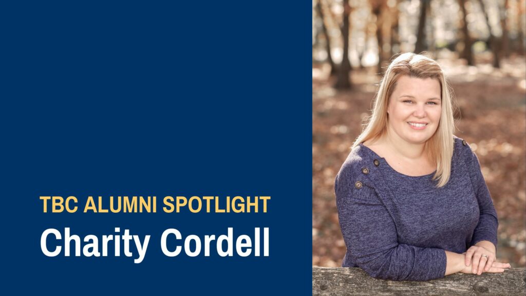 Alumni Spotlight Charity Cordell - graphic