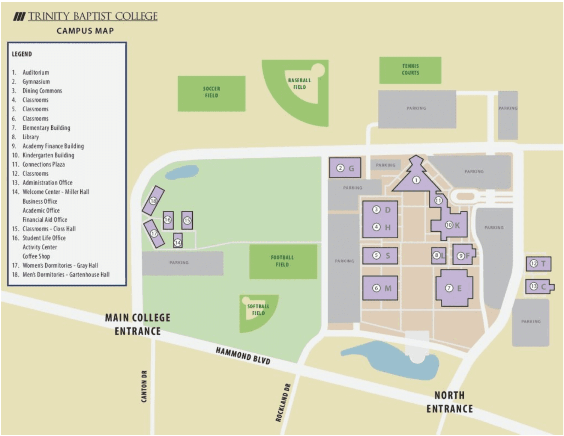 Trinity Christian College Campus Map LifeSong | Trinity Baptist College